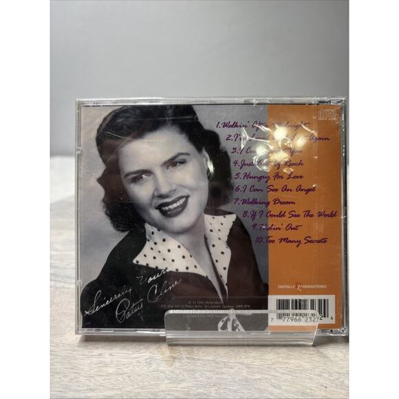 Patsy Cline – Sincerely Yours CD 1992 Laserlight Country Classics Walkin’ After - Picture 2 of 2